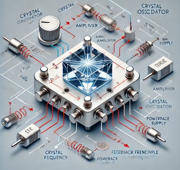 What is the Working Principle of a Crystal Oscillator?