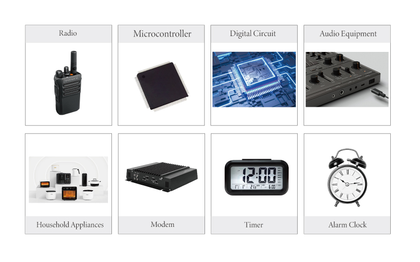 9AC Series Metal Can Crystals Application