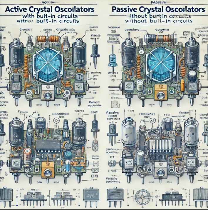 What is the Difference Between Active and Passive Crystal Oscillators?